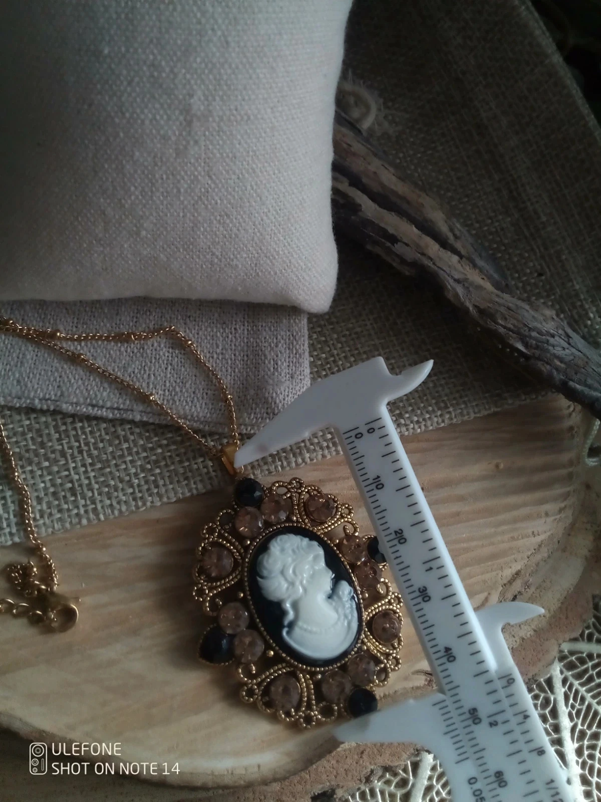 Collier pendentif camée avec n'acre naturelle – photo 2